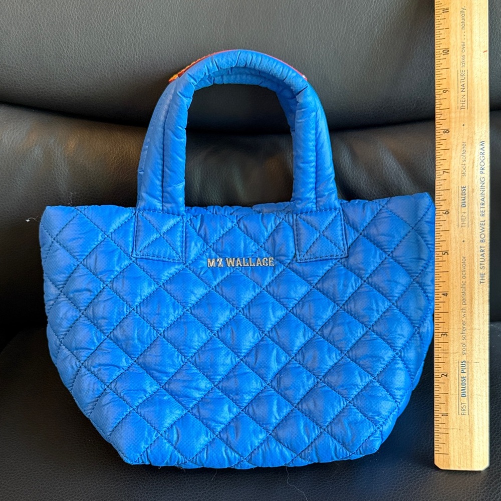 MZ Wallace Quilted Tote in Vibrant Blue